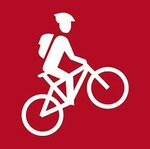 Symbol für die Schwierigkeitsstufe "mittelschwierig" auf MTB-Routen.