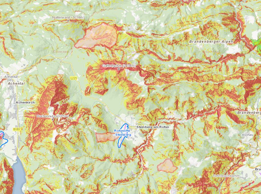 Wild- und Waldschutzzonen rund um Steinberg