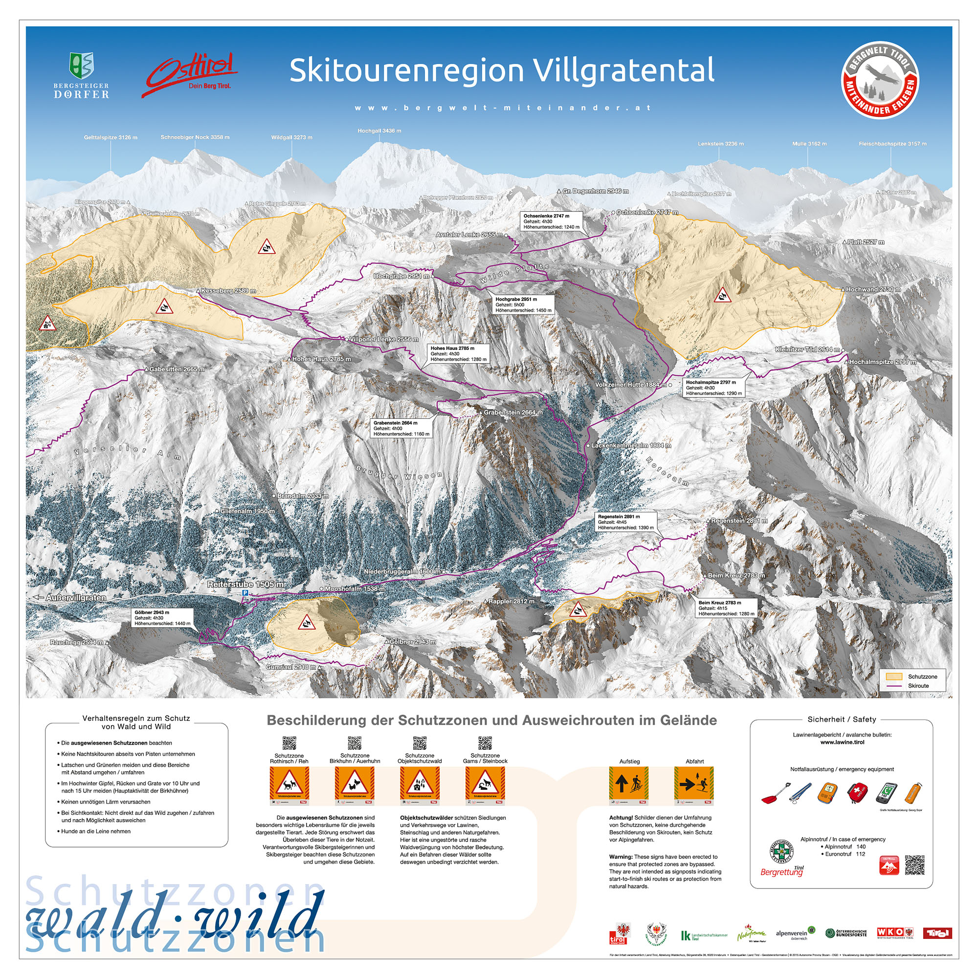 Schutzzonenkarte des Winkeltals